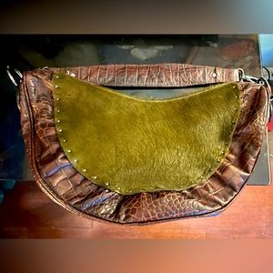 Cute shoulder bag, genuine leather